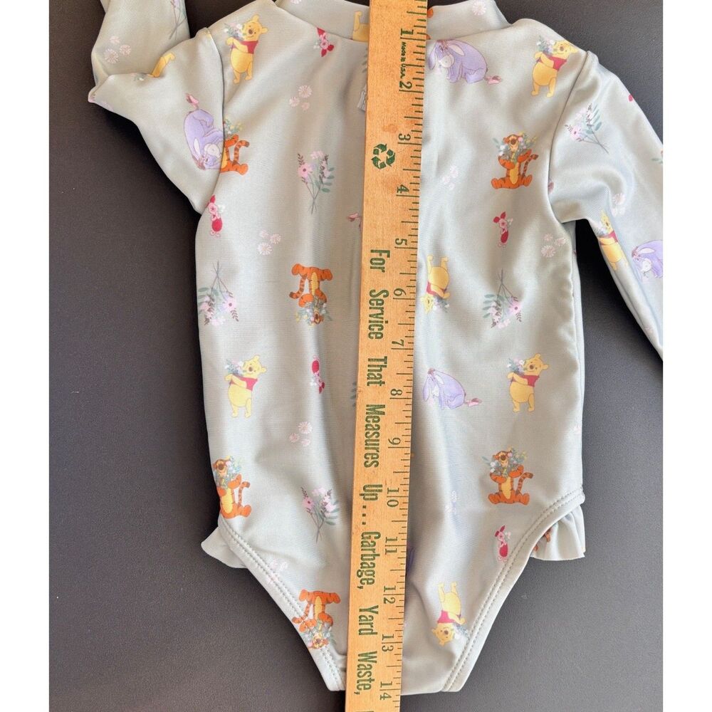 Dreamwave Disney Winnie the Pooh Ruffle One Piece Swimsuit Size 9m UPF 50+ - Picture 6 of 6